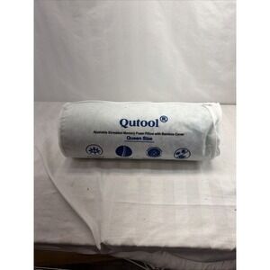 NEW Qutool Memory Foam Pillow Hypoallergenic Washable Bamboo Cover Queen